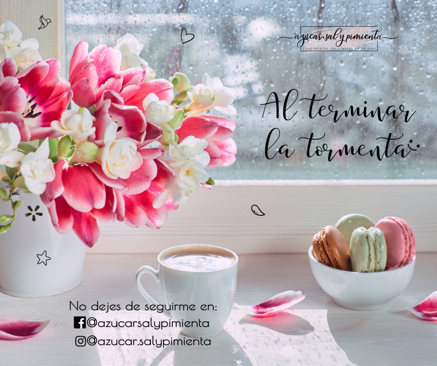 AL TERMINAR LA TORMENTA